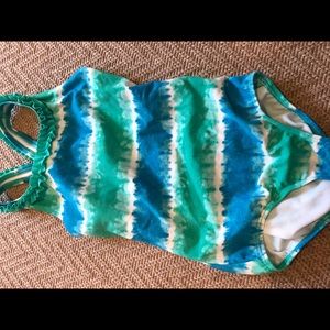 Blue and Green TieDye swimsuit